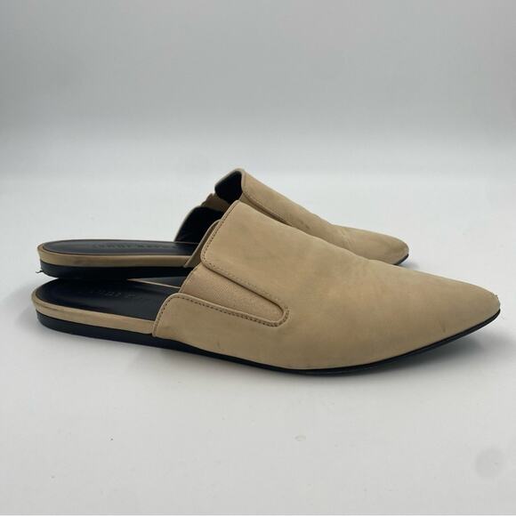 Jenni Kayne Oiled Leather Suede Natural Mules Women’s Slip On‎ 38 well loved - Picture 4 of 6
